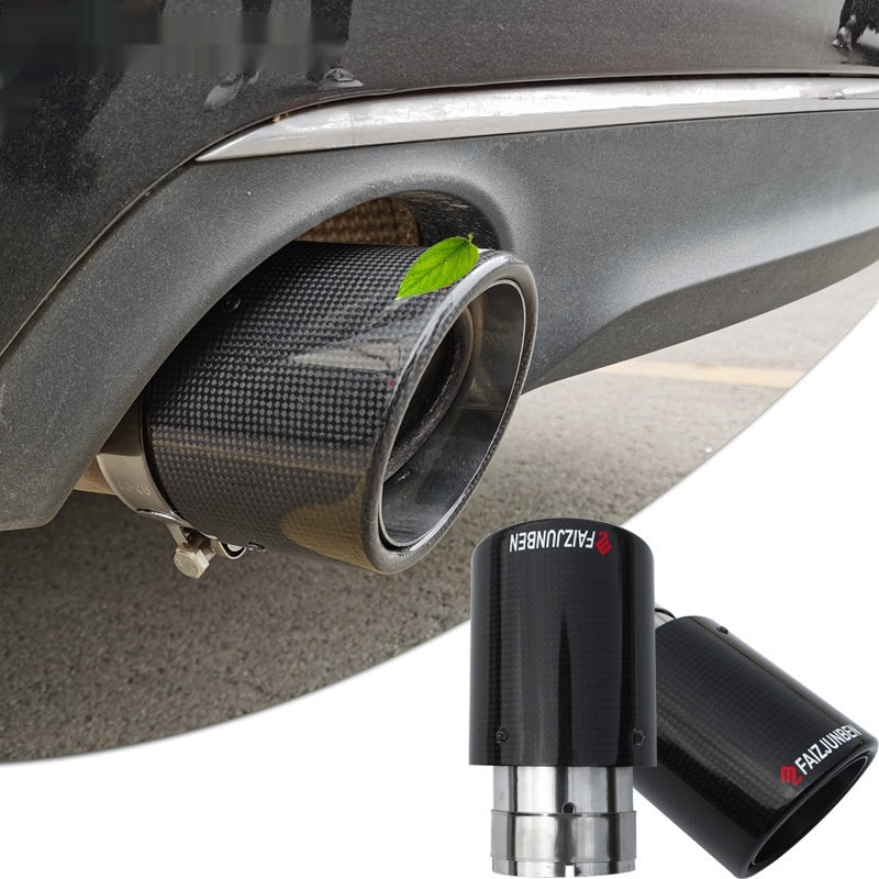 Carbon Fiber Stainless Steel Car Exhaust Pipe Modification