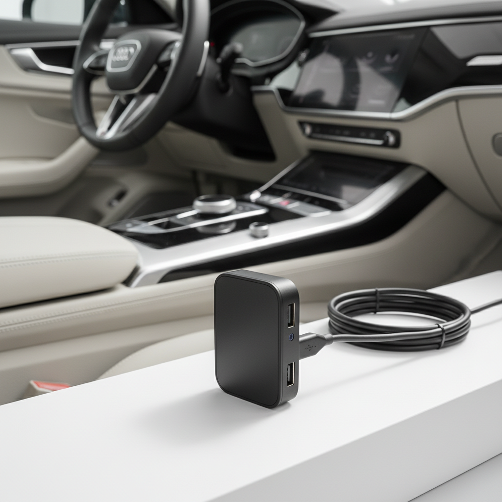 Wireless CarPlay Adapter - Professional Product Photo